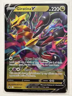 Giratina V SWSH259 - Sword & Shield Black Star Promo Holo Pokemon Card NM - Image 1