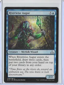 MTG Riverwise Augur Rivals of Ixalan (RIX) Uncommon Magic Card #048 Unplayed - Image 1