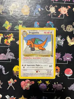 Pokemon TCG Dragonite #5 Black Star Promo, WB the First Movie, Stamped Card - MP - Image 1