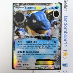 Blastoise EX BLACK STAR PROMO card ULTRA RARE XY30 XY Pokemon TCG 2014 - Image 1