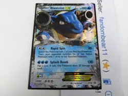 Blastoise EX BLACK STAR PROMO card ULTRA RARE XY30 XY Pokemon TCG 2014 - Image 2