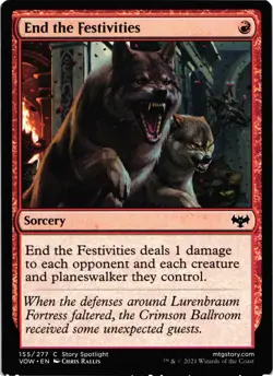 Magic the Gathering End the Festivities 155 Story Spotlight VOW 2021 - Image 1