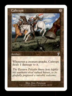 MTG Caltrops LP Light Play Seventh Edition [2371] - Image 1