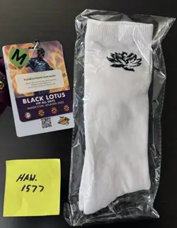 Magic MTG MagicCon Atlanta 2025 Black Lotus VIP Socks - New - Image 1