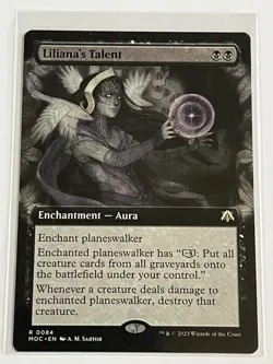 Lilianas Talent 84 MTG March of Machine Commander 2023 Mint 9.0 + Non Foil Rare - Image 2