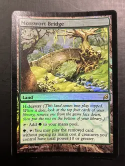 FOIL Mosswort Bridge | MtG Magic Lorwyn | English | LP w/ Slight Bnder Ding - Image 1