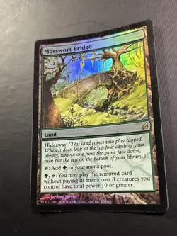 FOIL Mosswort Bridge | MtG Magic Lorwyn | English | LP w/ Slight Bnder Ding - Image 2