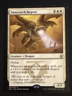 1x Sunscorch Regent (041) Dragons of Tarkir MP MTG Magic the Gathering x1 MKE - Image 1