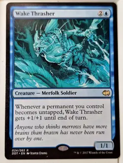Wake Thrasher - Duel Decks: Merfolk vs. Goblins - Magic the Gathering MTG Nice! - Image 1