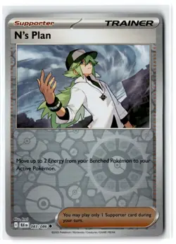 2025 Scarlet & Violet Series - Black Bolt N's Plan #83 Uncommon Reverse Holo - Image 1