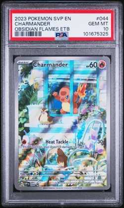 2023 POKEMON SVP EN-SV BLACK STAR PROMO #044 CHARMANDER PSA 10 - Image 1