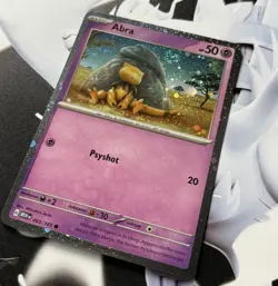 Abra 063/165 Cosmos Holo SV 151 HD GALAXY SWIRL Pokemon 🌀🥄🔮 - Image 1