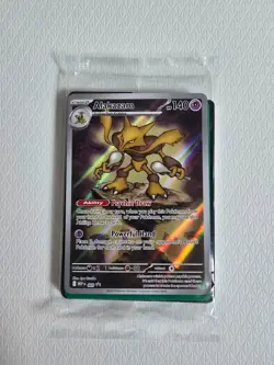 Pokemon TCG: Mega Evolution - Alakazam (MEP-009) ETB Black Star Promo *SEALED* - Image 1