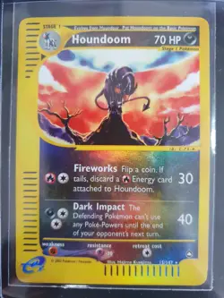 Houndoom 015/147 Reverse Holo - Aquapolis Set - Pokemon Card - Excellent - Image 1