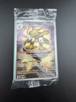 POKEMON CENTER Alakazam 009 Black Star Promo Mega Evolutions SEALED - Image 1