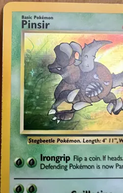 Pinsir Pokemon TCG Jungle Set Unlimited 1999 9/64 Holo Rare LP - Image 3
