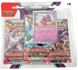 Pokemon TCG Scarlet & Violet Paldea Evolved Triple Pack-Varoom Promo +3 Boosters - Image 1