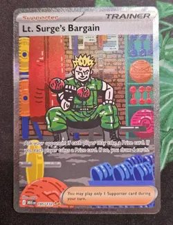Lt. Surge's Bargain (Special Illustration Rare) 185/132 - Mega Evolution Pokemon - Image 1