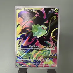 Pokemon Mega Evolution Bulbasaur 133/132 Stamped Rare Holo Box Topper - Image 1