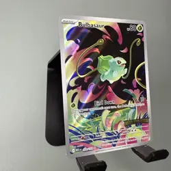 Pokemon Mega Evolution Bulbasaur 133/132 Stamped Rare Holo Box Topper - Image 3