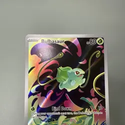 Pokemon Mega Evolution Bulbasaur 133/132 Stamped Rare Holo Box Topper - Image 4