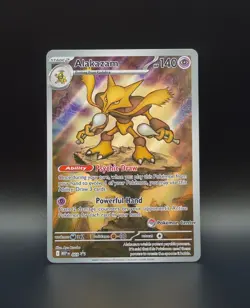 Alakazam 009 Mega Evolutions Black Star Promo - Pokemon Center Stamp - Image 1
