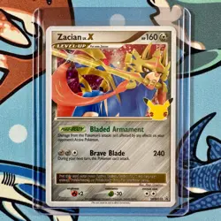 Zacian LV.X 25th Anniv SWSH135 Black Star Promo Holo | Pokemon NM English - Image 1