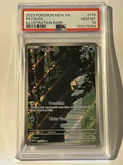 PSA 10 2023 POKEMON MEW EN-151 ILLUSTRATION RARE #175 PSYDUCK PSA 10 - Image 1