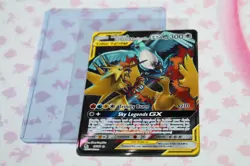 Tag Team Moltres & Zapdos & Articuno GX Full Art 66/68 Hidden Fates Pokemon TCG - Image 1