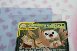 Pokemon TCG Rowlet & Alolan Exeggutor Tag Team GX Unified Minds 1/236 Holo Ultra - Image 2