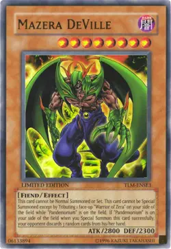 1x (LP) Mazera DeVille - TLM-ENSE3 - Ultra Rare - Limited Edition YuGiOh - Image 1