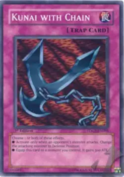 1x (LP) Kunai with Chain - TDGS-EN098 - Super Rare - Unlimited Edition YuGiOh - Image 1