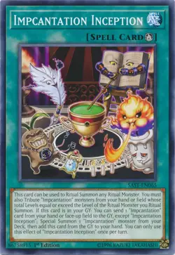1x (NM) Impcantation Inception - SAST-EN065 - Common - 1st Edition YuGiOh - Image 1