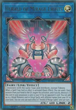 1x (NM) Herald of Mirage Lights - DUOV-EN011 - Ultra Rare - 1st Edition YuGiOh - Image 1