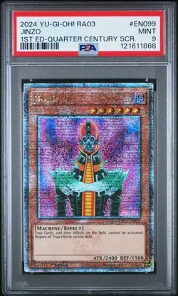 PSA 9 Jinzo [Quarter Century Secret Rare] RA03-EN099 - Image 1