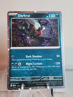 2 SWIRL 🌀 Darkrai 136/197 Cosmos Holo Rare Obsidian Flames Pokemon Card - NM - Image 1