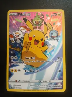 Pikachu SWSH020 Sword & Shield Promo Card Holo Near Mint - Image 1