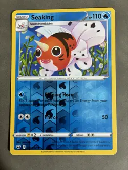 Pokemon Card Seaking Sword & Shield Reverse Holo 047/202 Near Mint - Image 1