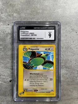 Pokemon Card Pidgeotto CGC 9 Mint, e-Reader Expedition 88/165, 2002 (1) - Image 1