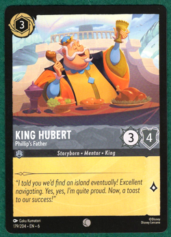 King Hubert - Phillip's Father - Azurite Sea #179 - Disney Lorcana TCG Card - Image 1
