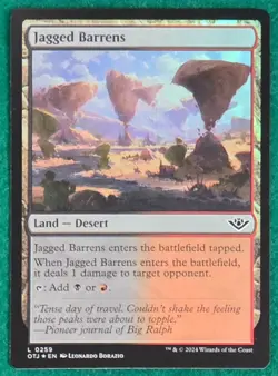 Jagged Barrens (Foil) - Outlaws Of Thunder Junction OTJ #0259 - Magic MTG Card - Image 1