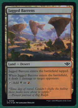 Jagged Barrens (Foil) - Outlaws Of Thunder Junction OTJ #0259 - Magic MTG Card - Image 2