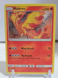 POKEMON Moltres Holo Rare Flame Legendary Bird Card Promo - Image 1