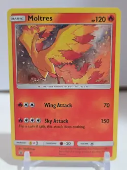 POKEMON Moltres Holo Rare Flame Legendary Bird Card Promo - Image 2