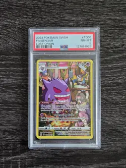 Pokemon TCG Gengar TG06/TG30 Lost Origin Trainer Gallery Card PSA 8 NM-MT - Image 1