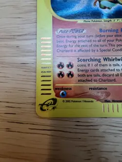 Pokemon TCG Charizard Expedition Holo Card 6/165 E Series E Reader - Image 4