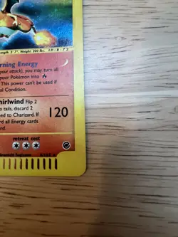 Pokemon TCG Charizard Expedition Holo Card 6/165 E Series E Reader - Image 5