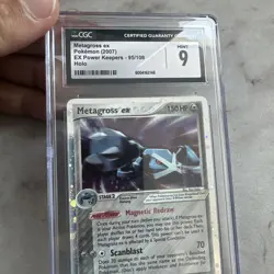 CGC 9 MINT Metagross ex 2007 EX Power Keepers 95/108 Holo Pokemon Card psa - Image 3