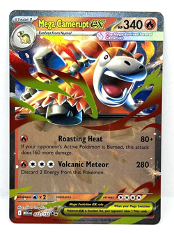 Mega Camerupt ex - 022/132 Pokemon TCG Mega Evolutions Double Rare Pokemon Card - Image 1