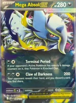 Mega Absol ex 086/132 Pokemon TCG Card Mega Evolution English - Image 1
